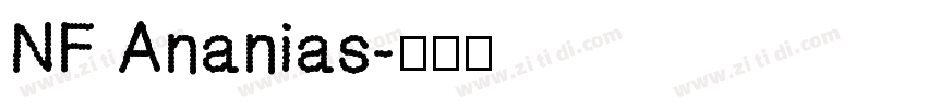 NF Ananias字体转换